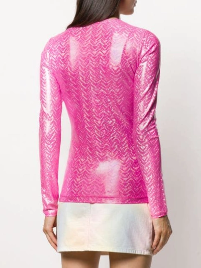 Shop Saks Potts Shimmer Top In Pink