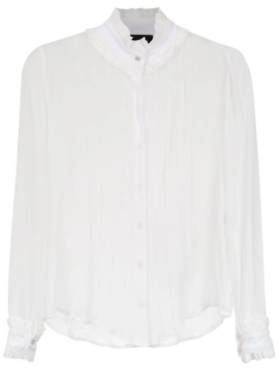 Shop Andrea Bogosian Long Sleeved Shirt - White