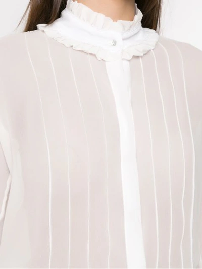 Shop Andrea Bogosian Long Sleeved Shirt - White