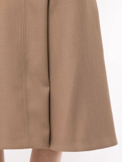 Shop Joseph High-waisted A-line Skirt In Brown