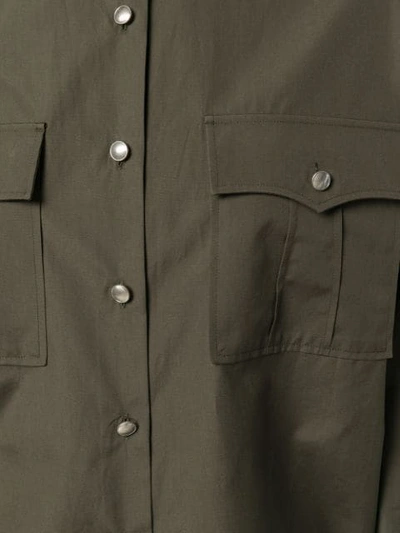 Shop Prada Military Shirt In F0334 Mimetico
