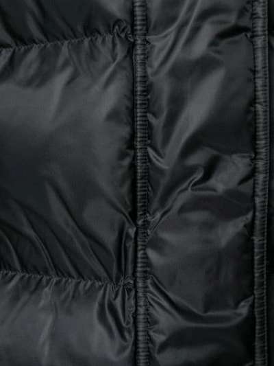 Shop Kenzo Belted Padded Coat In Black