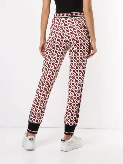 Shop Dolce & Gabbana Logo Track Pants In Red