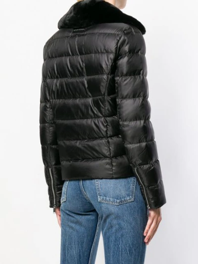 Shop Michael Michael Kors Short Padded Jacket - Black