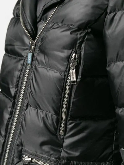 Shop Michael Michael Kors Short Padded Jacket - Black