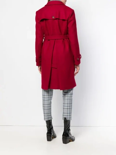 Shop Red Valentino Belted Empire Line Coat