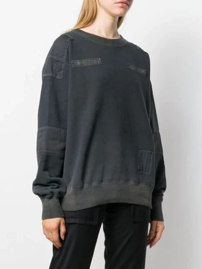 Shop Ambush Patchwork Sweatshirt In Black