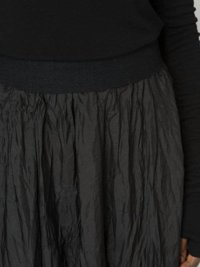 Shop Masnada Creased Maxi Skirt - Black