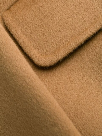 Shop Arma Single Breasted Coat In Neutrals