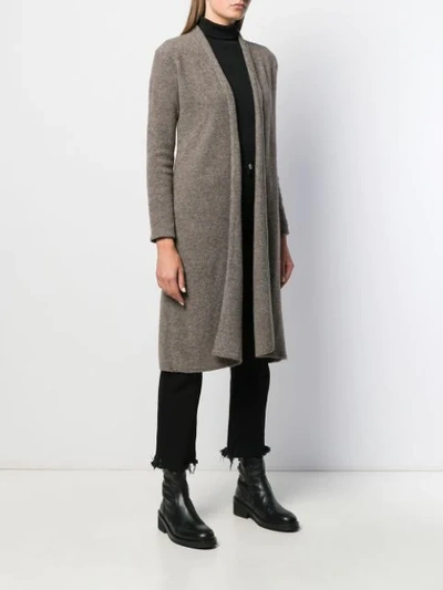 Shop Andrea Ya'aqov Mid-length Cardi-coat In Neutrals