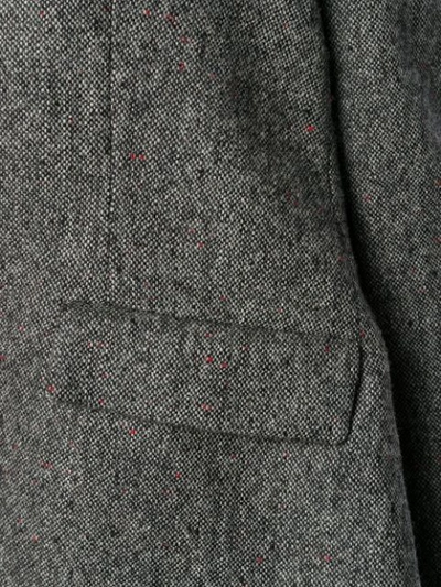 Shop Aspesi Fitted Wool Jacket In Grey