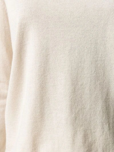 Shop Snobby Sheep Long Sleeved Sweatshirt In Neutrals