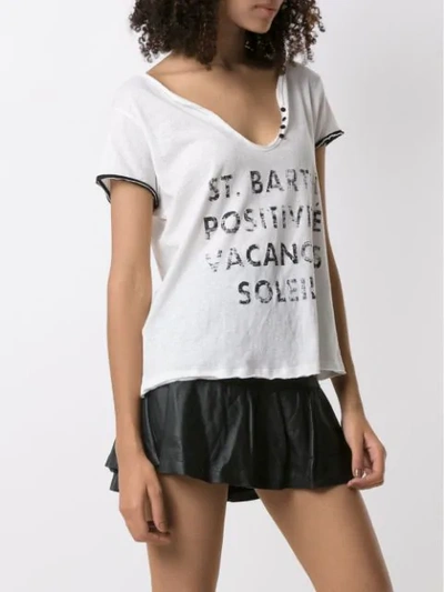Shop Andrea Bogosian Posli Printed T-shirt In White