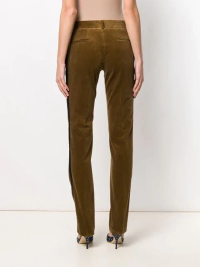 Shop N°21 Corduroy High Waisted Trousers In Brown