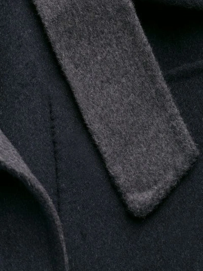 Shop Michael Michael Kors Shawl Collar Coat In Blue