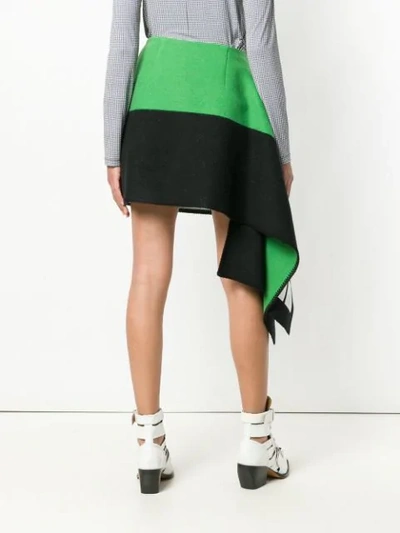 Shop Calvin Klein 205w39nyc Draped Layer Mini Skirt In Black