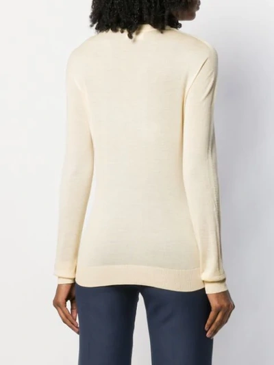 Shop Jil Sander Classic Knit Jumper In Neutrals