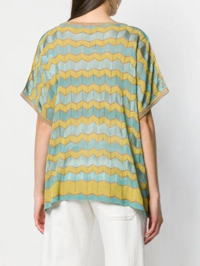 Shop M Missoni Loose Fit T-shirt In Yellow