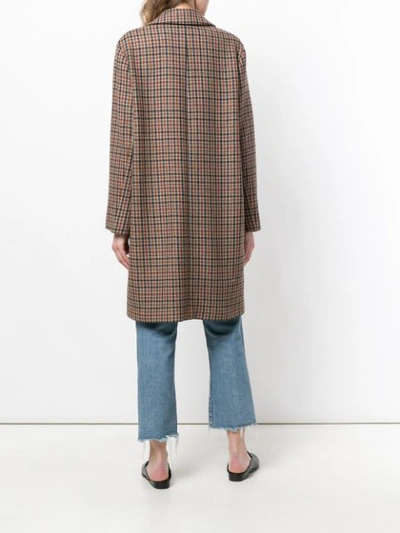 Shop Luisa Cerano Plaid Tailored Coat - Neutrals