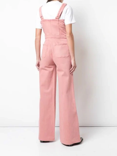 Shop Frame Flared Style Jumpsuit In Pink