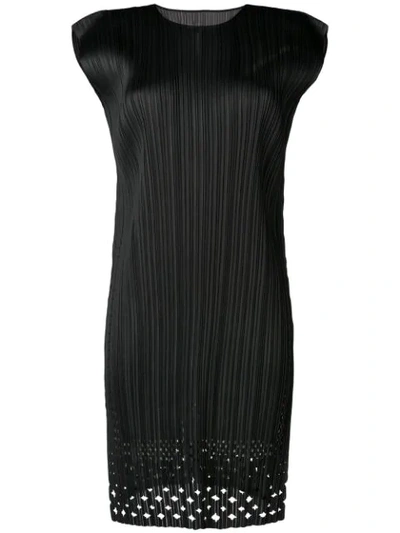 Shop Issey Miyake Pleats Please By  Dots Lace Tunic Dress - Black