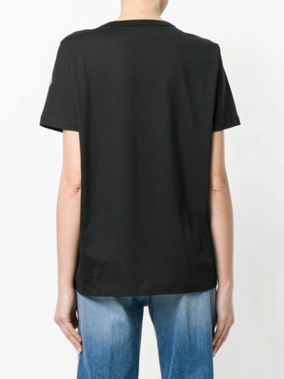 Shop Moncler T-shirt Mit Logo In Black