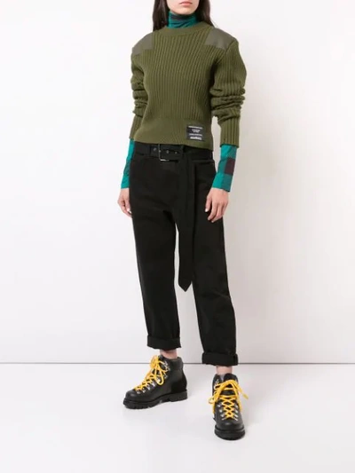 Shop Proenza Schouler Pswl Ribbed Sweater - Green