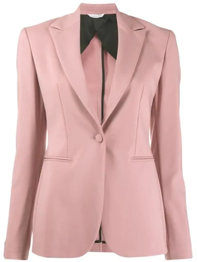 Shop Tonello Single-breasted Blazer In Pink