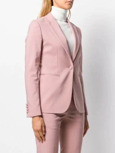 Shop Tonello Single-breasted Blazer In Pink