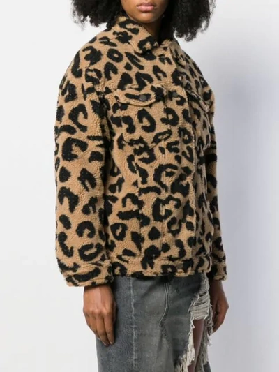 Shop Apparis Tiarra Leopard Jacket In Neutrals