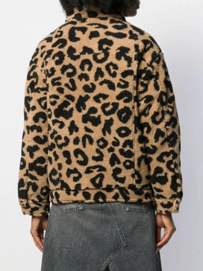 Shop Apparis Tiarra Leopard Jacket In Neutrals