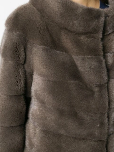 Shop Liska Longsleeved Front Fastened Jacket In Grey