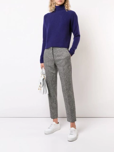 Shop The Elder Statesman Cashmere Highland Turtleneck Jumper - Purple