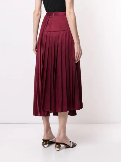 Shop Ginger & Smart Tempera Skirt In Crimson