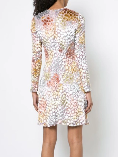 Shop Adam Lippes Painted Textured Mini Dress - White