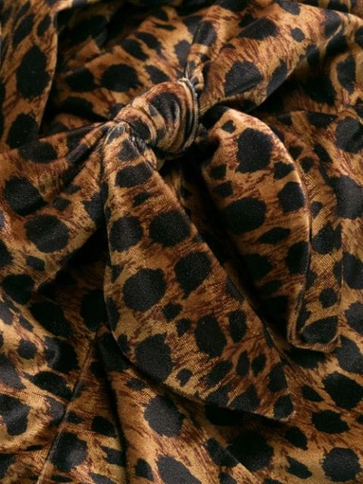 ATTICO LEOPARD PRINT BLOUSE - 黑色