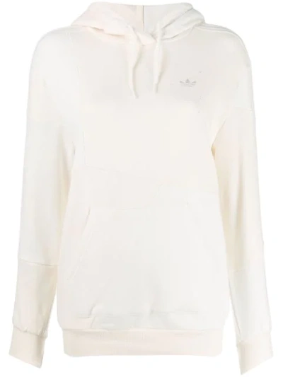 Shop Adidas By Danielle Cathari Panelled Hoodie In White