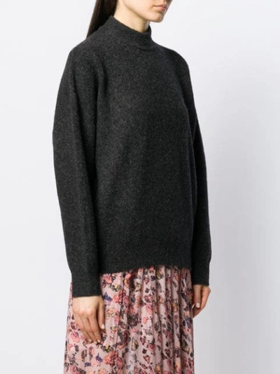 Shop Iro Almy Long Sleeve Jumper In Black