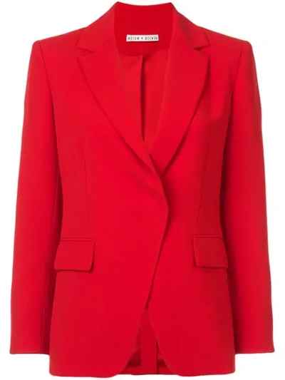 Shop Alice And Olivia Alice+olivia Helena Jacket - Red