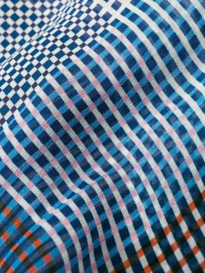 Shop Frenken Checked Shirt Dress In Blue