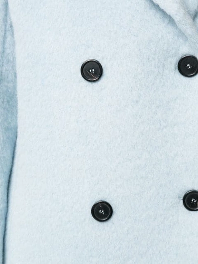 Shop Paul & Joe Messieurs Double-breasted Coat In Blue
