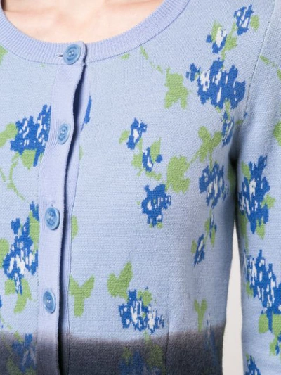 Shop Altuzarra ‘zannone' Knit Cardigan In Blue