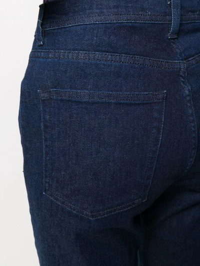 Shop Haikure Frayed Hem Denim Trousers In Blue