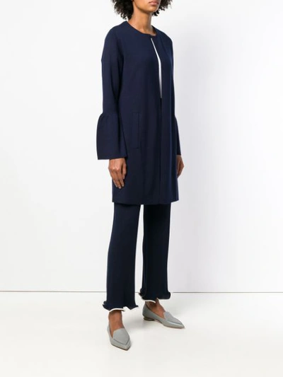 Shop Allude Wide Sleeved Cardigan In Blue