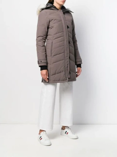 Shop Canada Goose Lorette Padded Parka In Grey