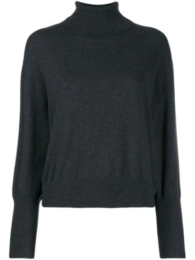 Shop Brunello Cucinelli Turtle Neck Jumper In Grey