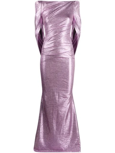 Shop Talbot Runhof Ponceau Evening Gown In Pink