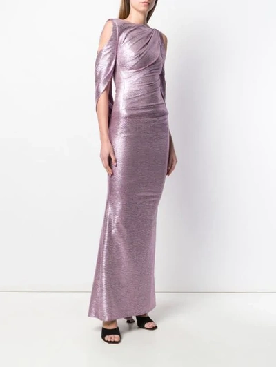 Shop Talbot Runhof Ponceau Evening Gown In Pink