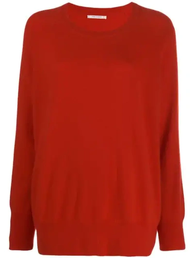 Shop Chinti & Parker Loose Fit Cashmere Jumper In Red