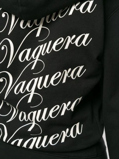 Shop Vaquera Zipped Hoodie In Black